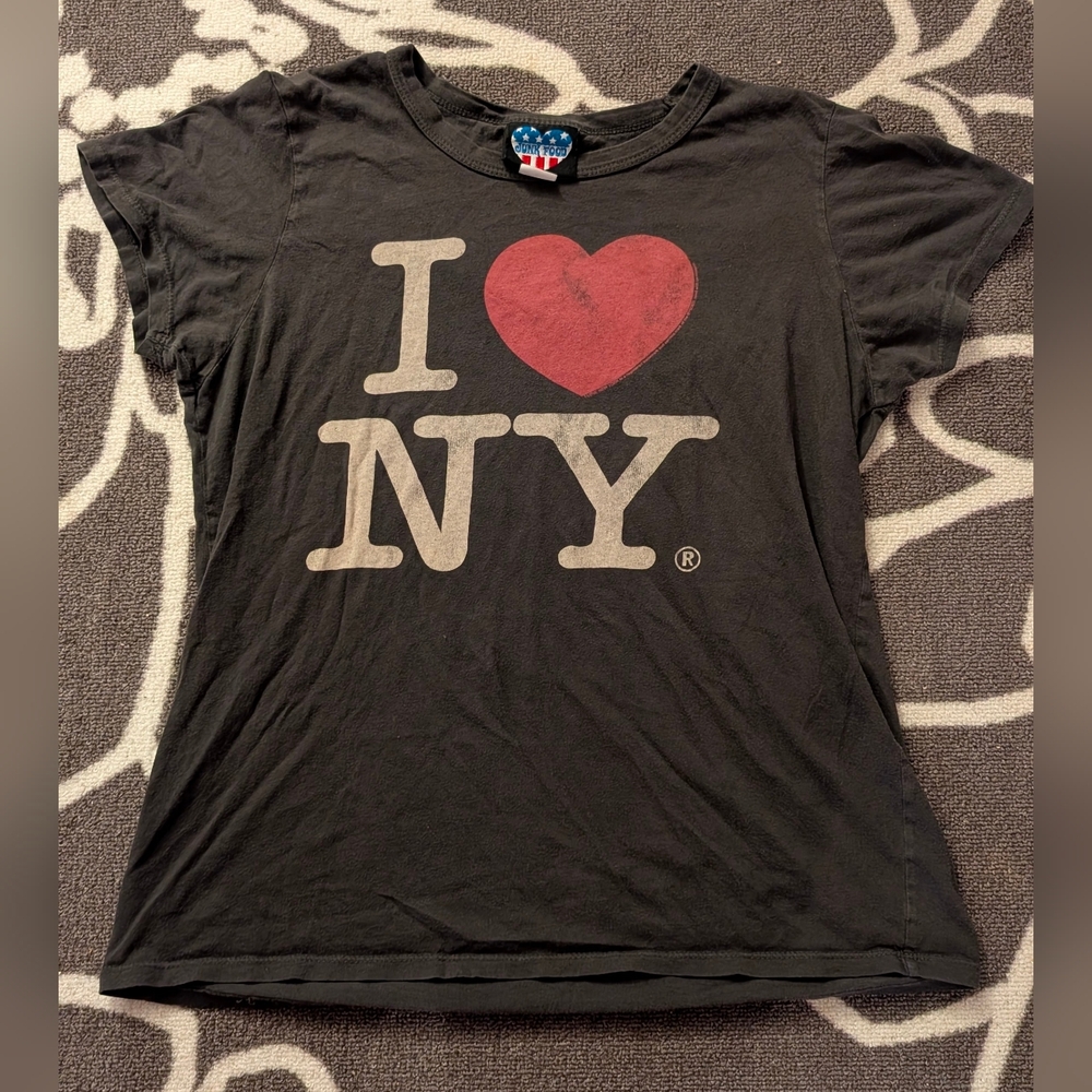 Vintage Junk Food I Love New York Grey Women's Shirt